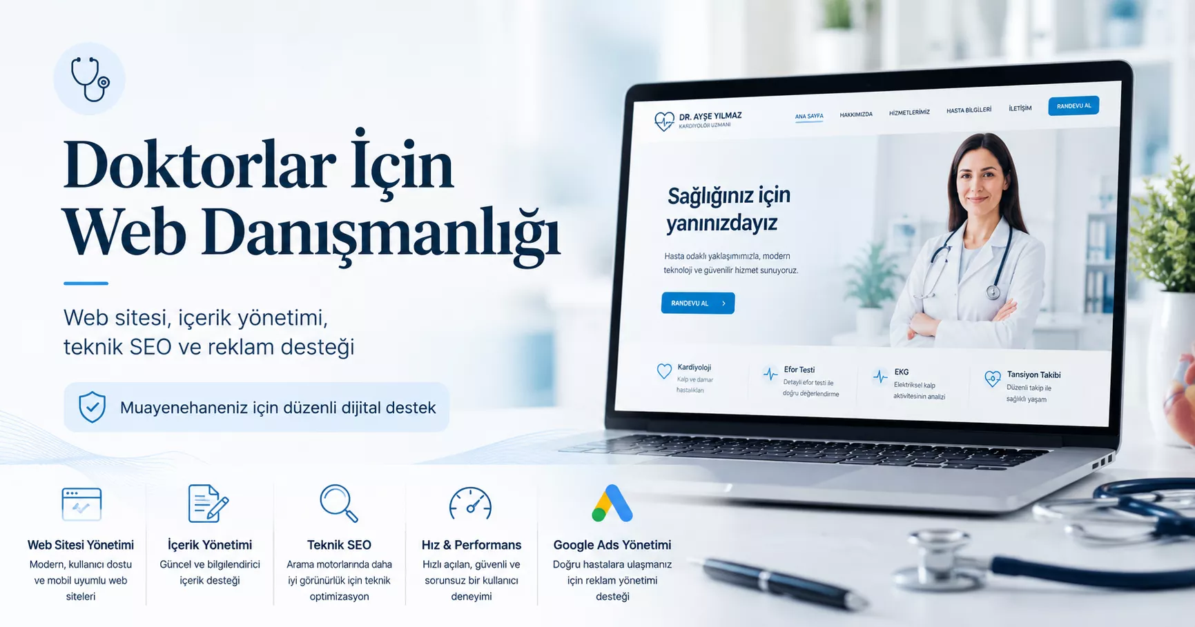 Doktorlar İçin Web Danışmanlığı sayfa tanıtım görseli