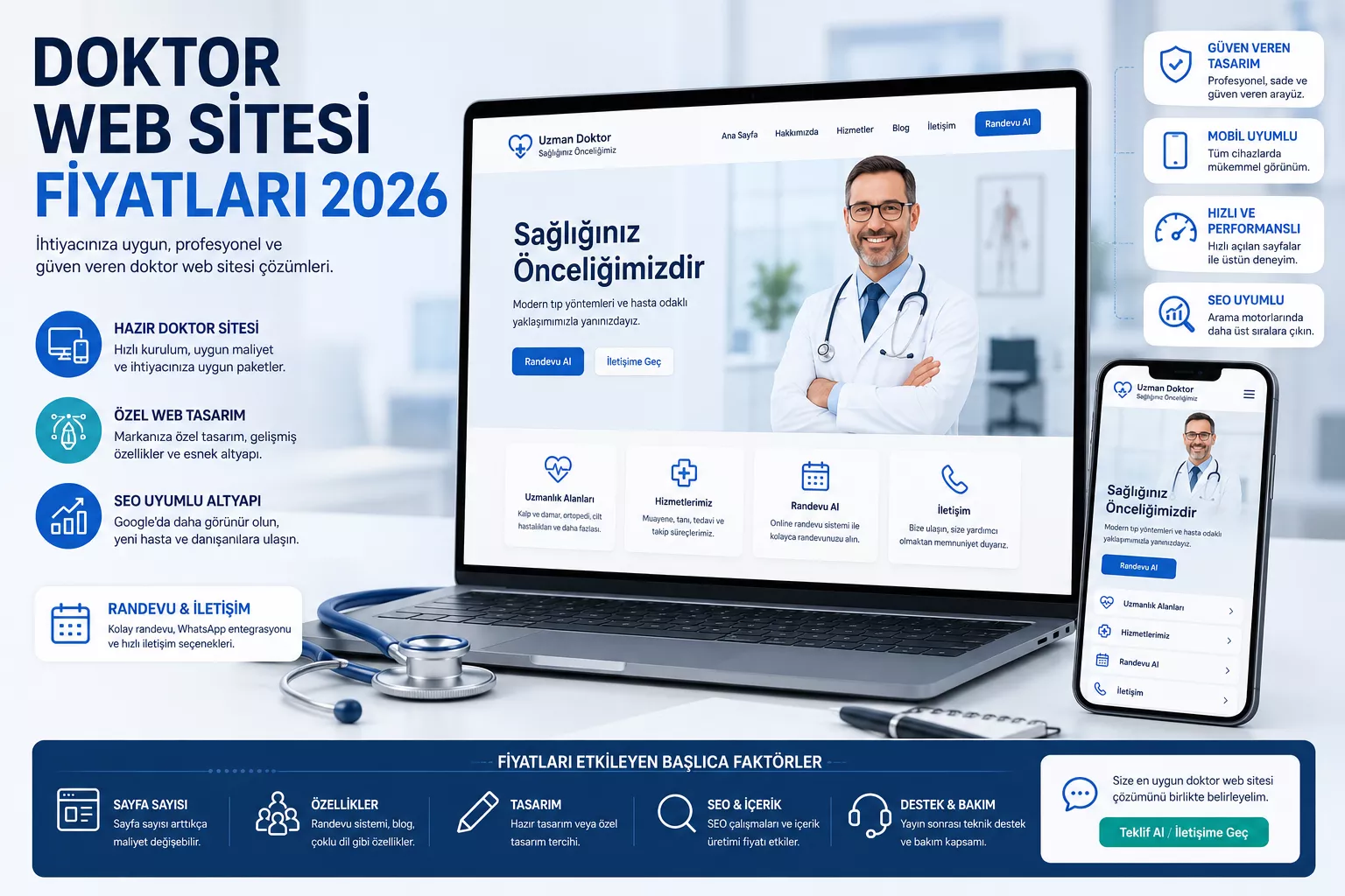 Doktor Web Sitesi Fiyatları 2026