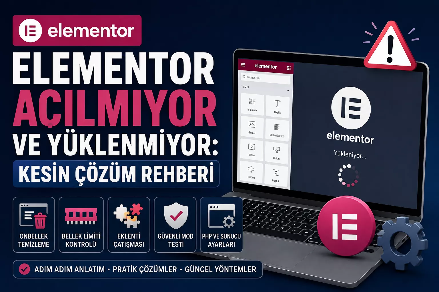Elementor Açılmıyor veya Yüklenmiyor: Kesin Çözüm Rehberi