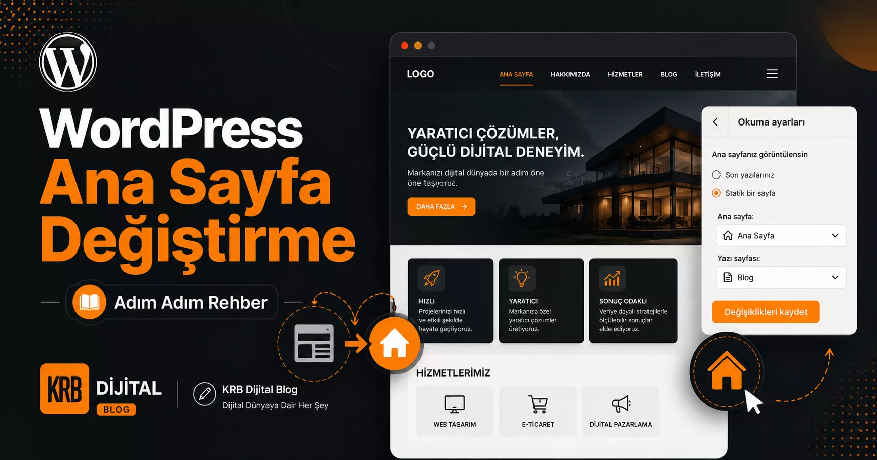 WordPress Ana Sayfa Değiştirme: Adım Adım Ana Sayfa Ayarlama Rehberi
