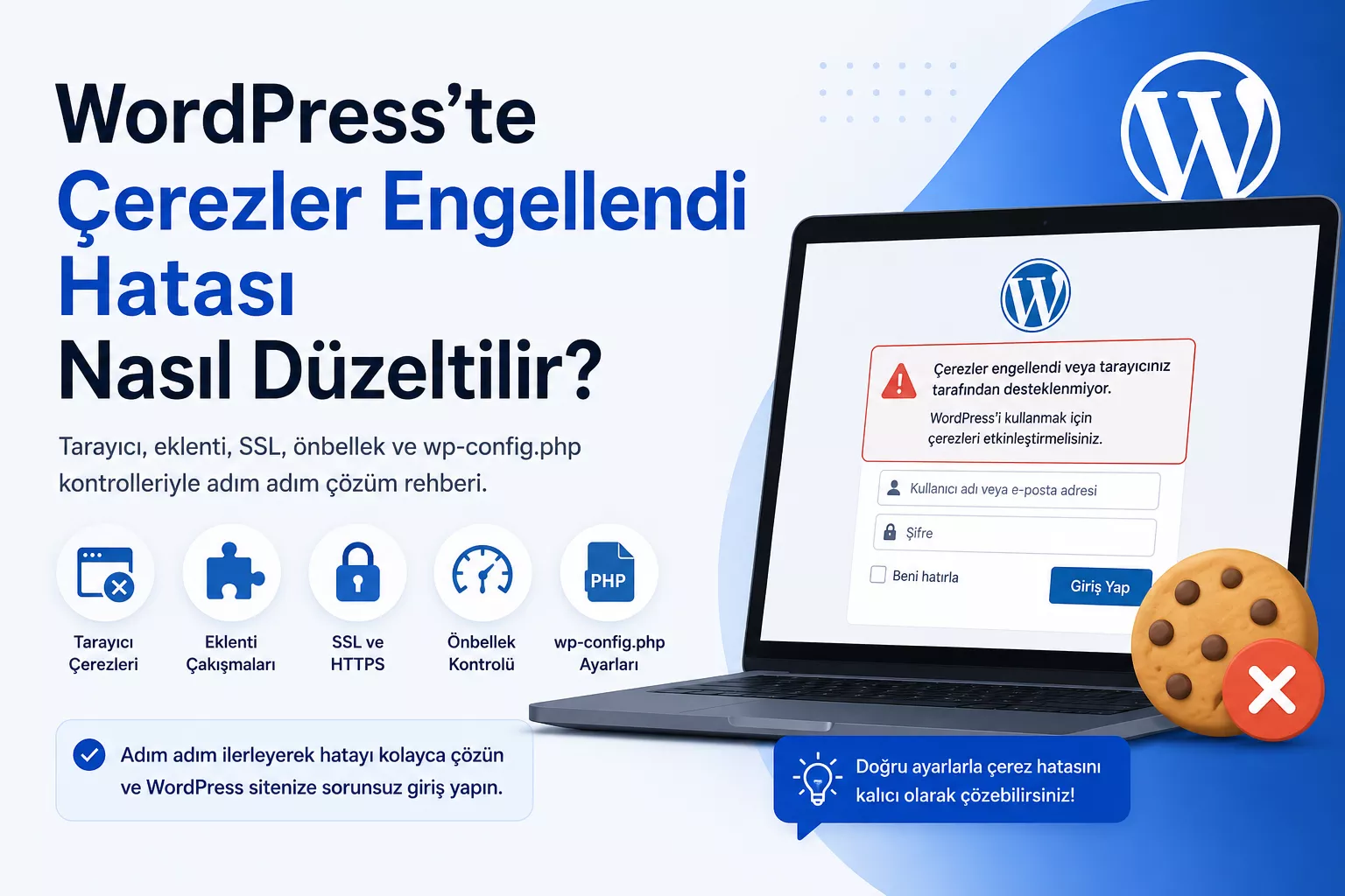 WordPress’te Çerezler Engellendi Hatası Nasıl Düzeltilir?